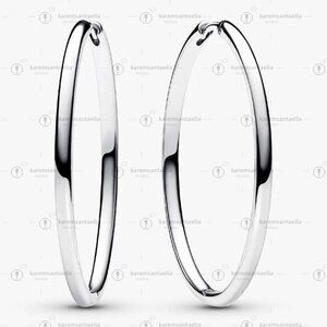 Pandora Pandora Moments 40 mm Charm Hoop Earrings